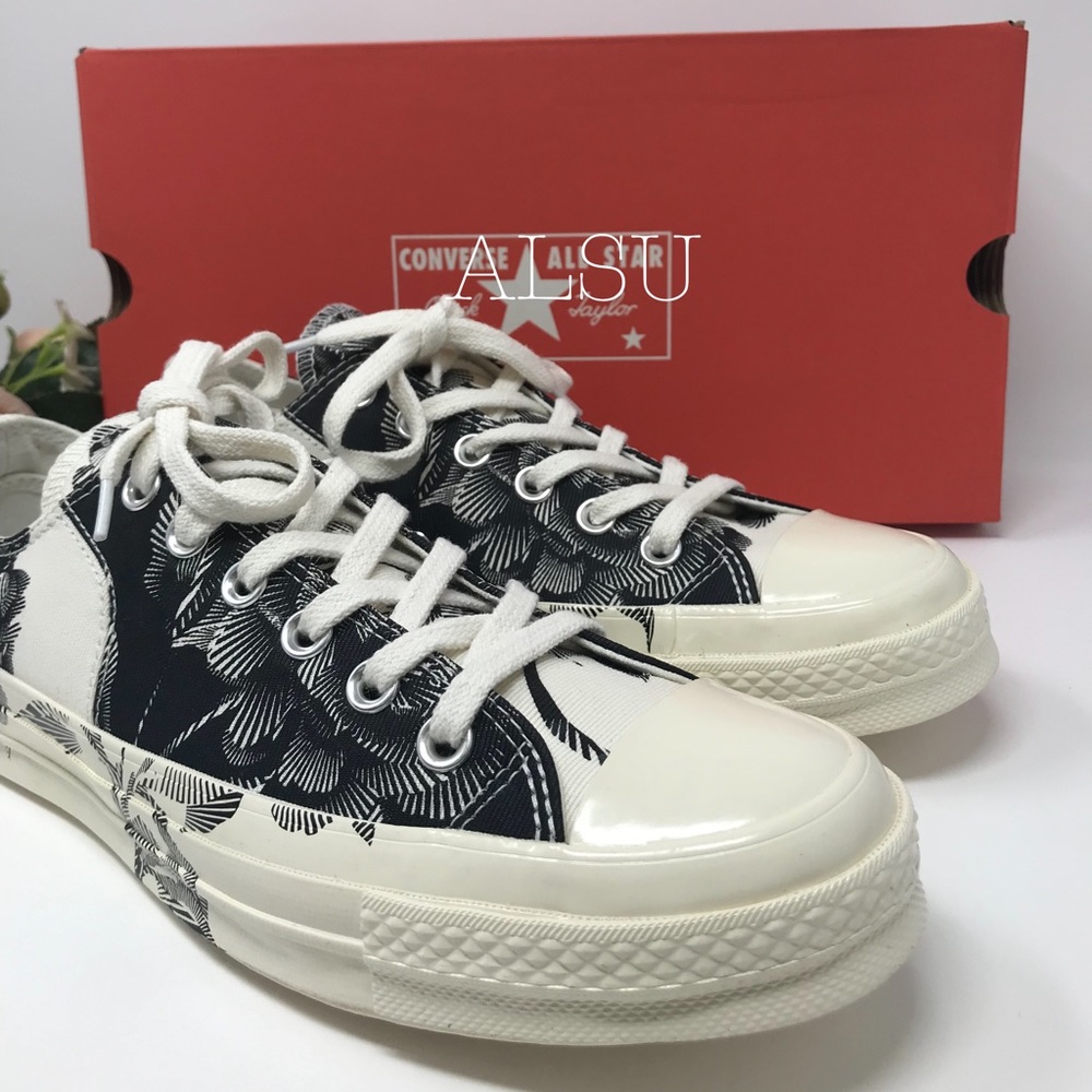 Converse Chuck 70 Block OX Black Egret W AUTHENTIC - Picture 2 of 8